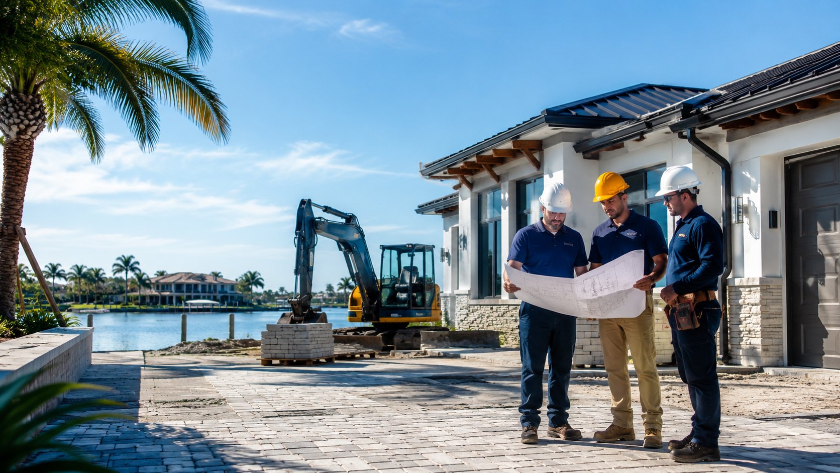 AVS Construction waterfront construction project planning scene